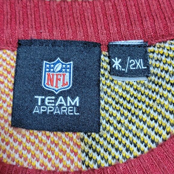 NFL Team Apparel LS Knit Arizona Cardinals Holiday Unisex Sweater - Size 2XL - Picture 4 of 5